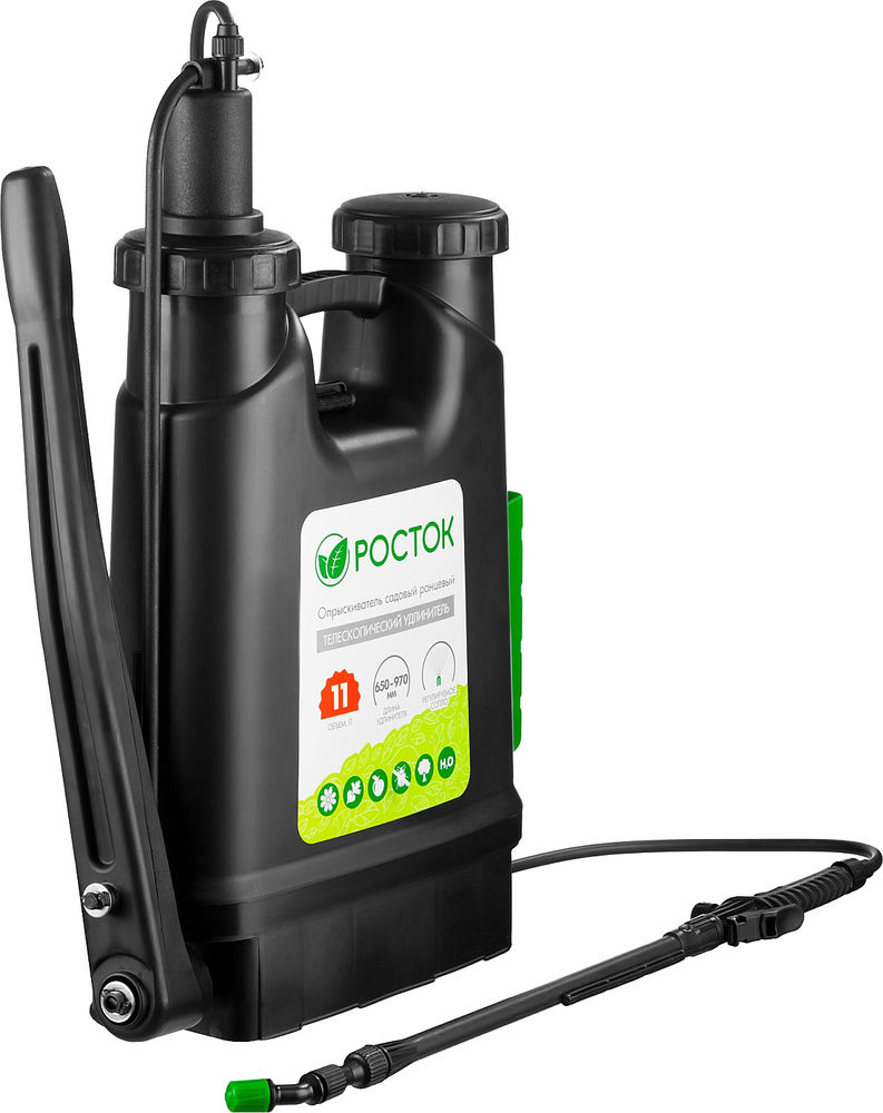 Ранцевый опрыскиватель 11 л, с телескопическим удлинителем РОСТОК RK-11 425219