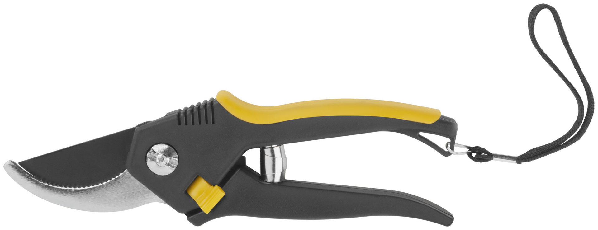 Секатор Люкс, режущие кромки внахлест, тефлон.покрытие лезвий, прорезиненные ручки 200 мм (77093)