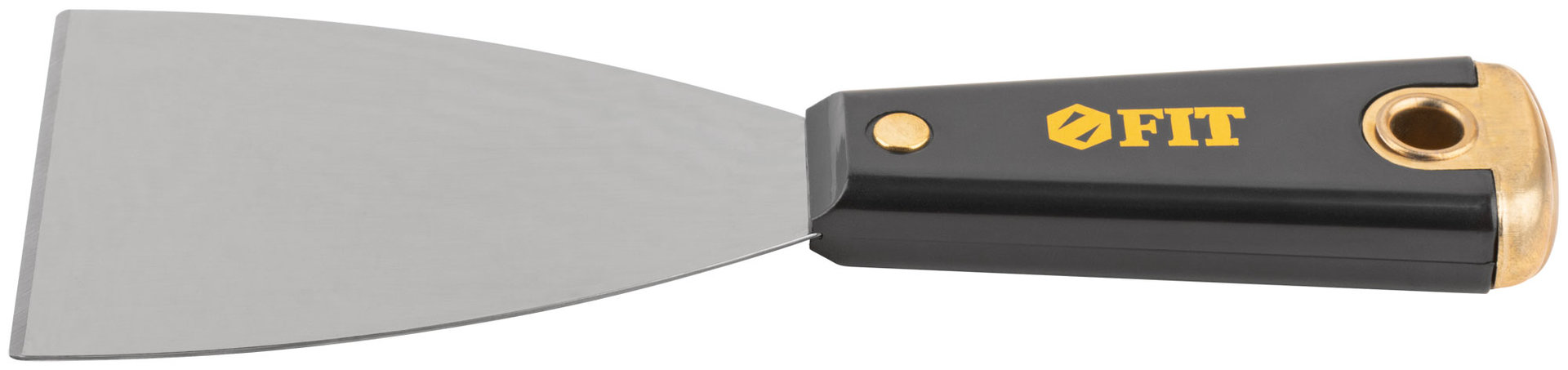 Шпатель для удаления ржавчины Профи, толщ. лезвия 1 мм, пластик.ручка с метал.бойком 3 (75 мм) (06400)