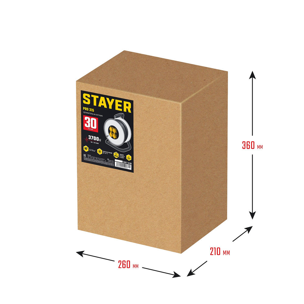 Лента клейкая двухсторонняя на тканевой основе Professional STAYER 50 мм 5 м 1217-05  