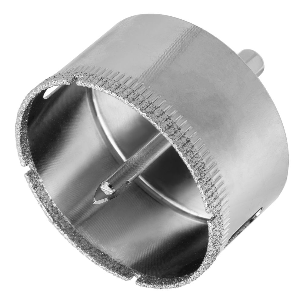 Сверло по керамической плитке и стеклу, 55 х 55 мм, шестигранный хвостовик, с центрующим сверлом Сибртех (72723)