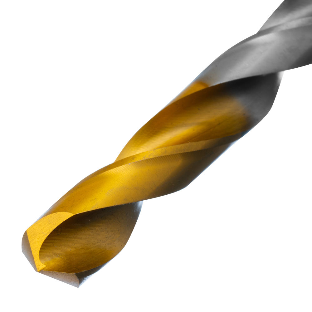 Сверло спиральное по металлу 10 x 133 мм, Р6М5, Golden Tip Denzel (718242)