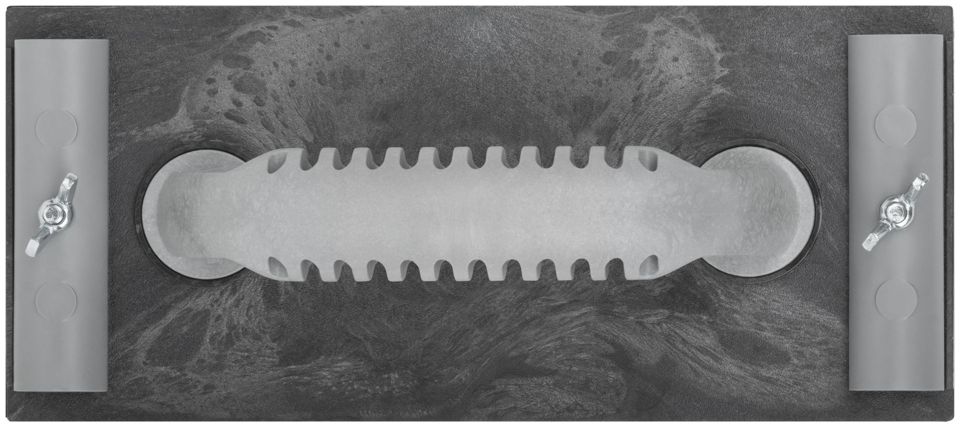 Терка для нажд.бумаги пластиковая с мет.прижимом, черная 230х105 мм (39720М)