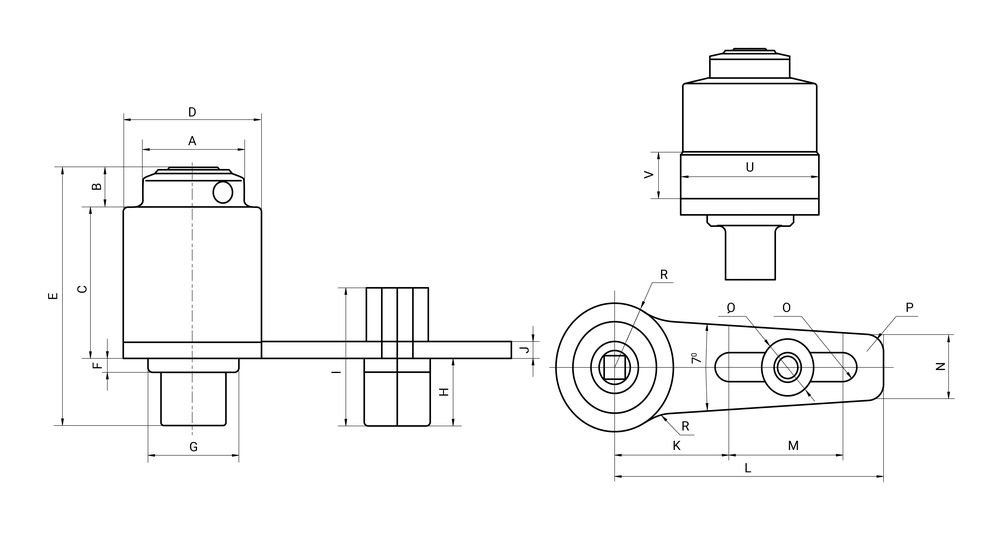 Усилитель крутящего момента ручной с опорой на головку 1:13, 7; 2000 Нм, GARWIN PRO, 520205-2000