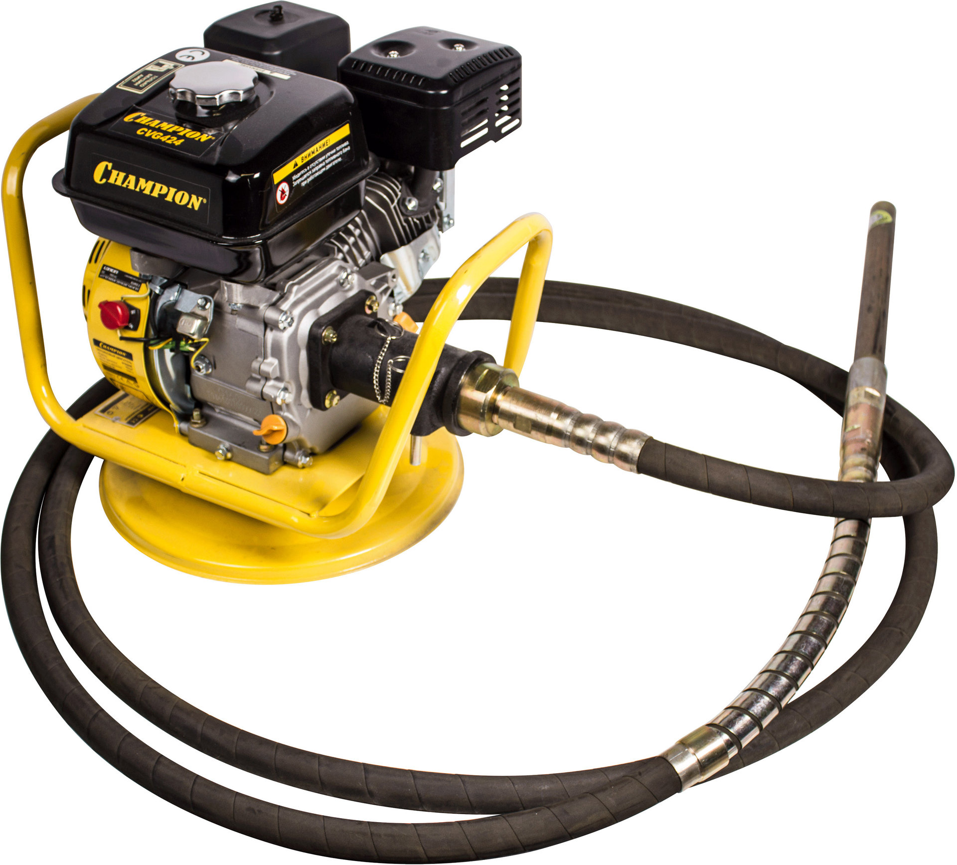 Вибратор глубинный бензиновый CHAMPION CVG424 (4кВт 24кг 4-6м без вала и вибронаконечника) (CVG424)