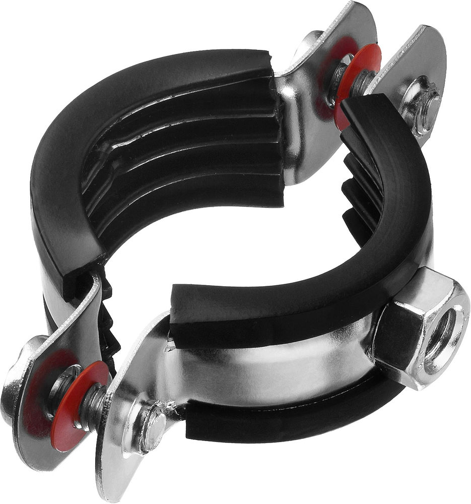 Хомут трубный с гайкой 1, цинк, 9 шт ЗУБР 37850-32-37