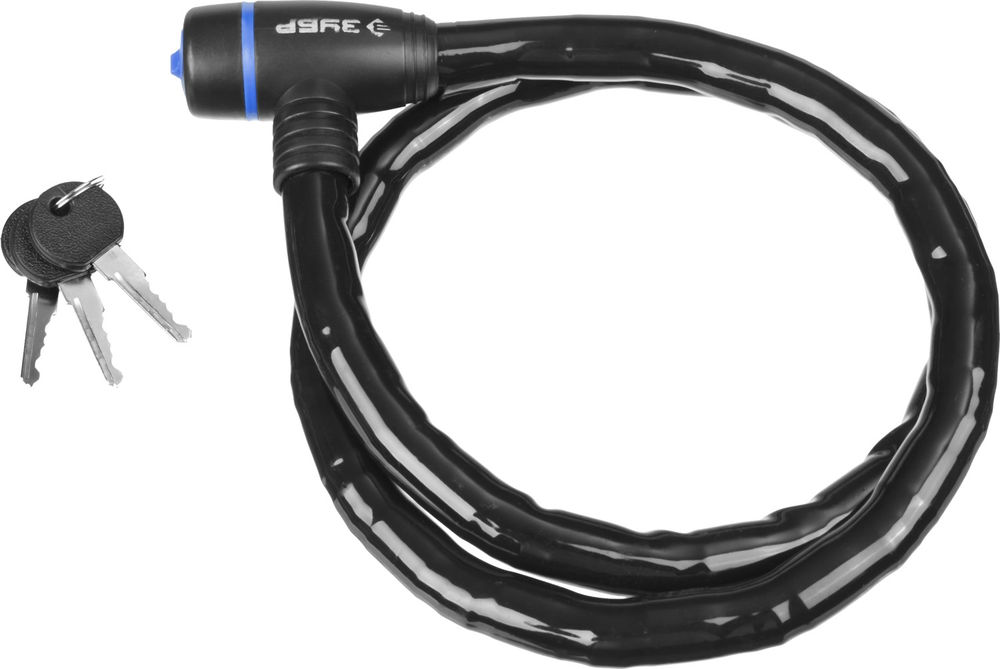 Замок тросовый 1000 мм, d 18 мм, 3 ключа ЗУБР Профессионал 37260-100