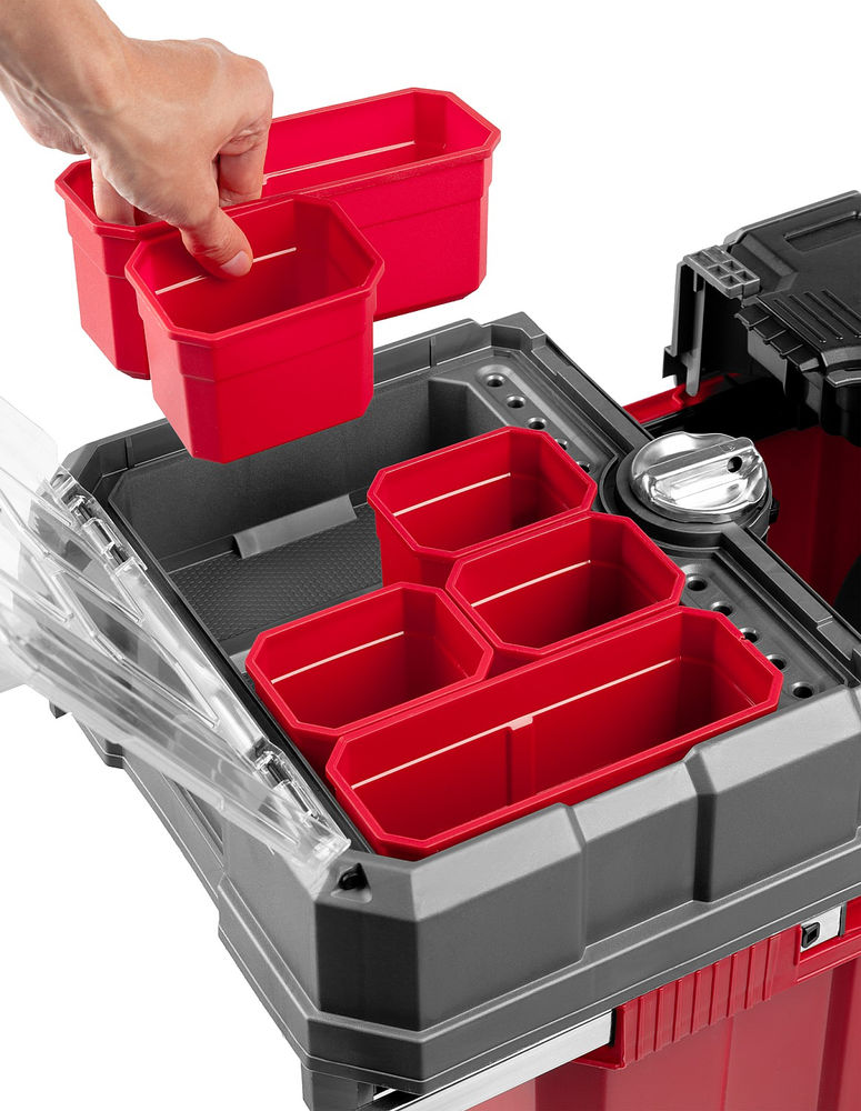 Пластиковый ящик-тележка для инструментов 616 х 378 х 415 мм 24 Профессионал ЗУБР МЕГАБОКС-24 38133-24