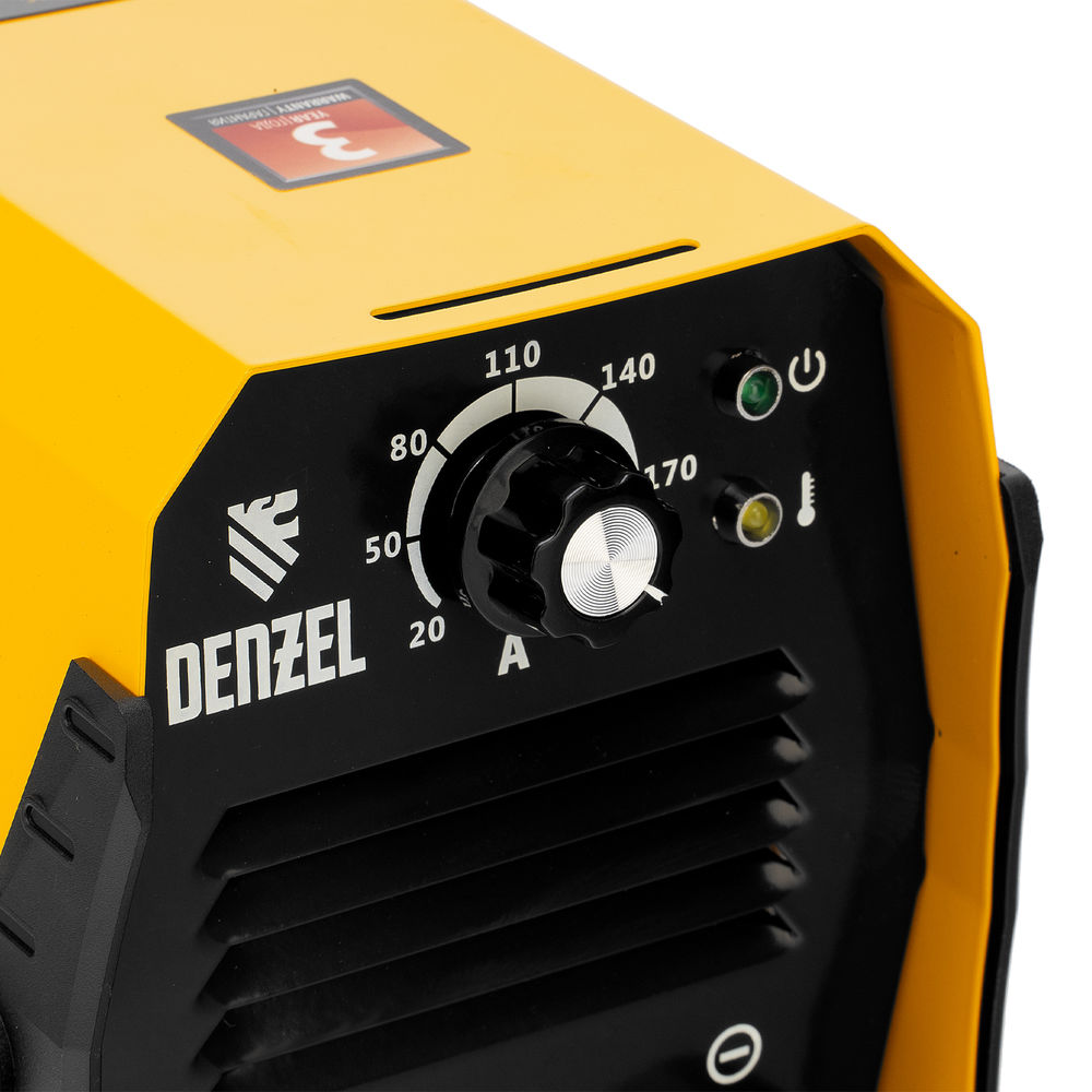 Аппарат инверторный дуговой сварки DS-200 Compact, 200 А, ПВ 70%, диаметр электрода 1.6-5 мм Denzel (94373)