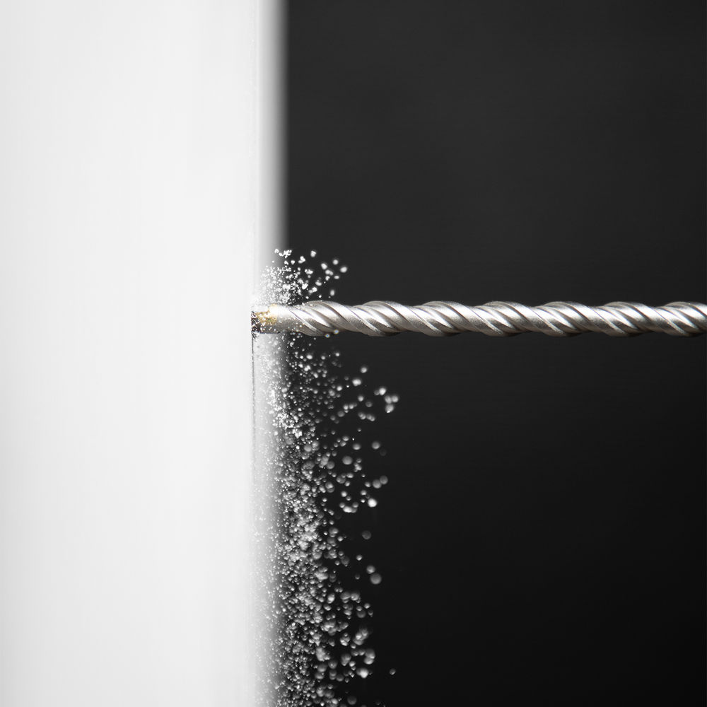 Бур по бетону, двойная спираль, три пылеотводящие кромки, 8 x 310 мм DENZEL (705015)