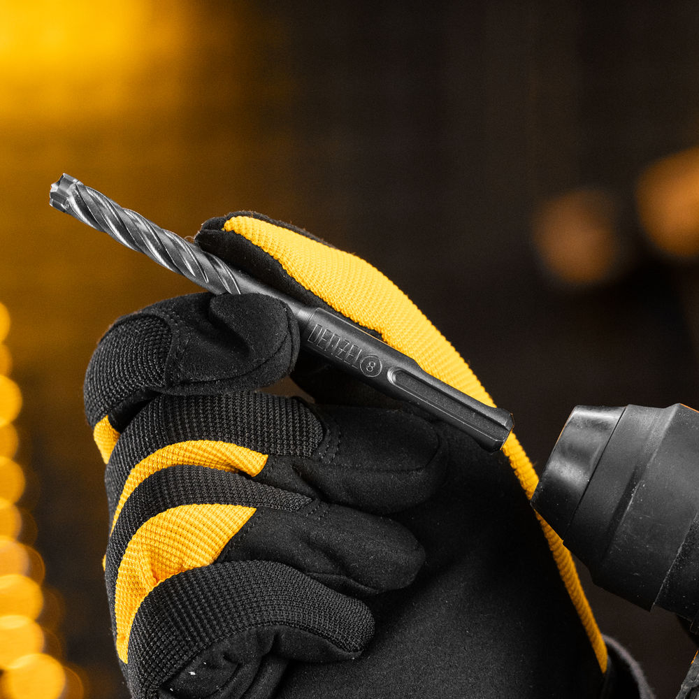 Бур по бетону, цельная крестовая пластина, 8x115 мм, SDS PLUS Denzel (705305)