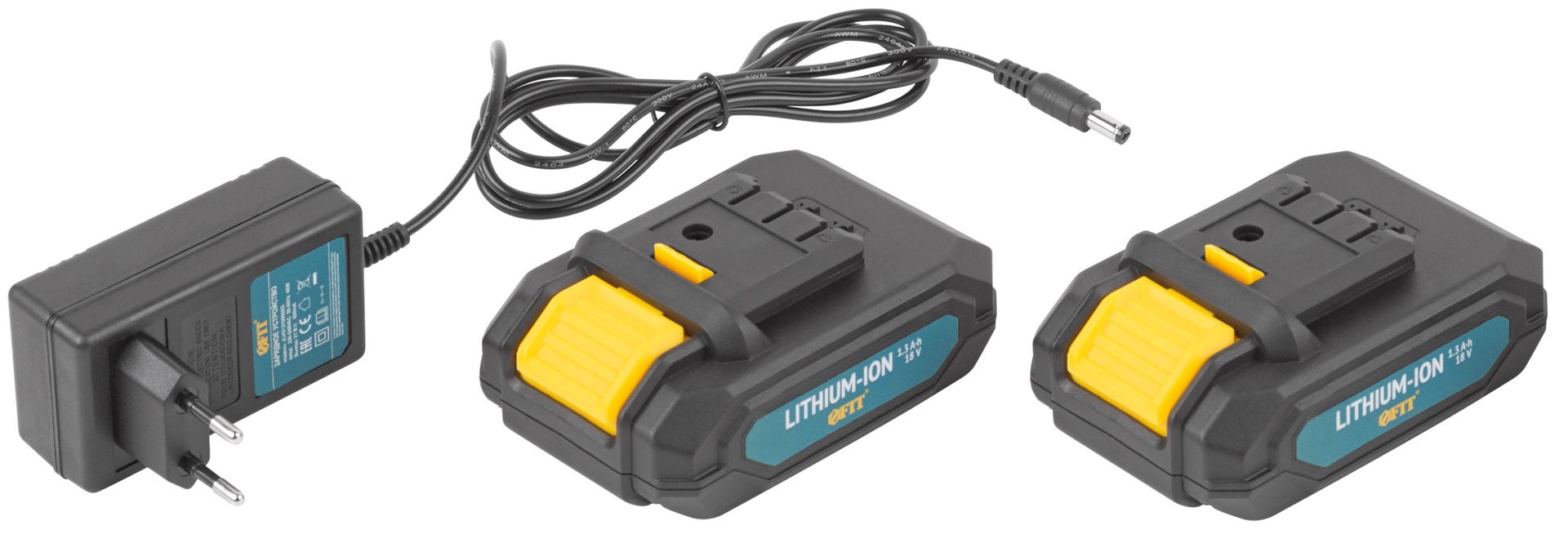 Дрель-Шуруповерт акк. 18 В; 0-450/1550 об/мин; 29 Нм; 2 (Li-Ion) 1,3 Ач; 1,5 ч.; рез. накл.; кейс (80199)