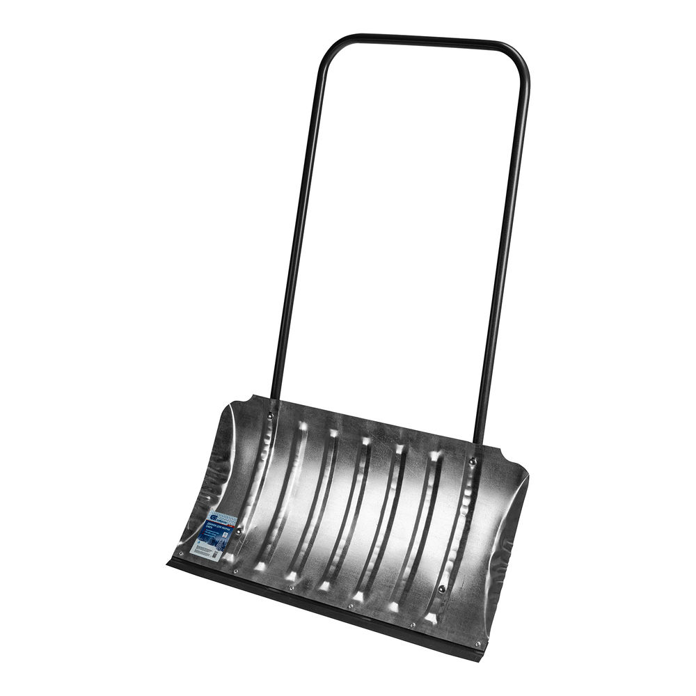 Движок для уборки снега оцинкованный, 735x385x1120 мм, стальная рукоятка, Сибртех (61698)