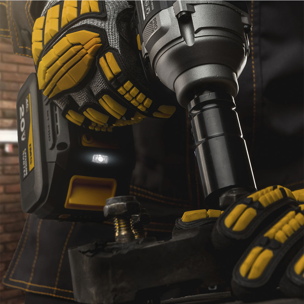 Гайковерт ударный аккумуляторный RUNTEC PRO 1/2, 20В, 2*4Ач, 500Нм, RUNTEC, RT-IW500