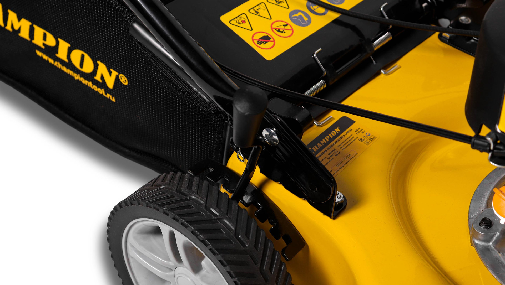 Газонокосилка CHAMPION LM4122 (2,2кВт 410мм 40л 27-61мм 1рычаг/6, 20,3кг) (LM4122)