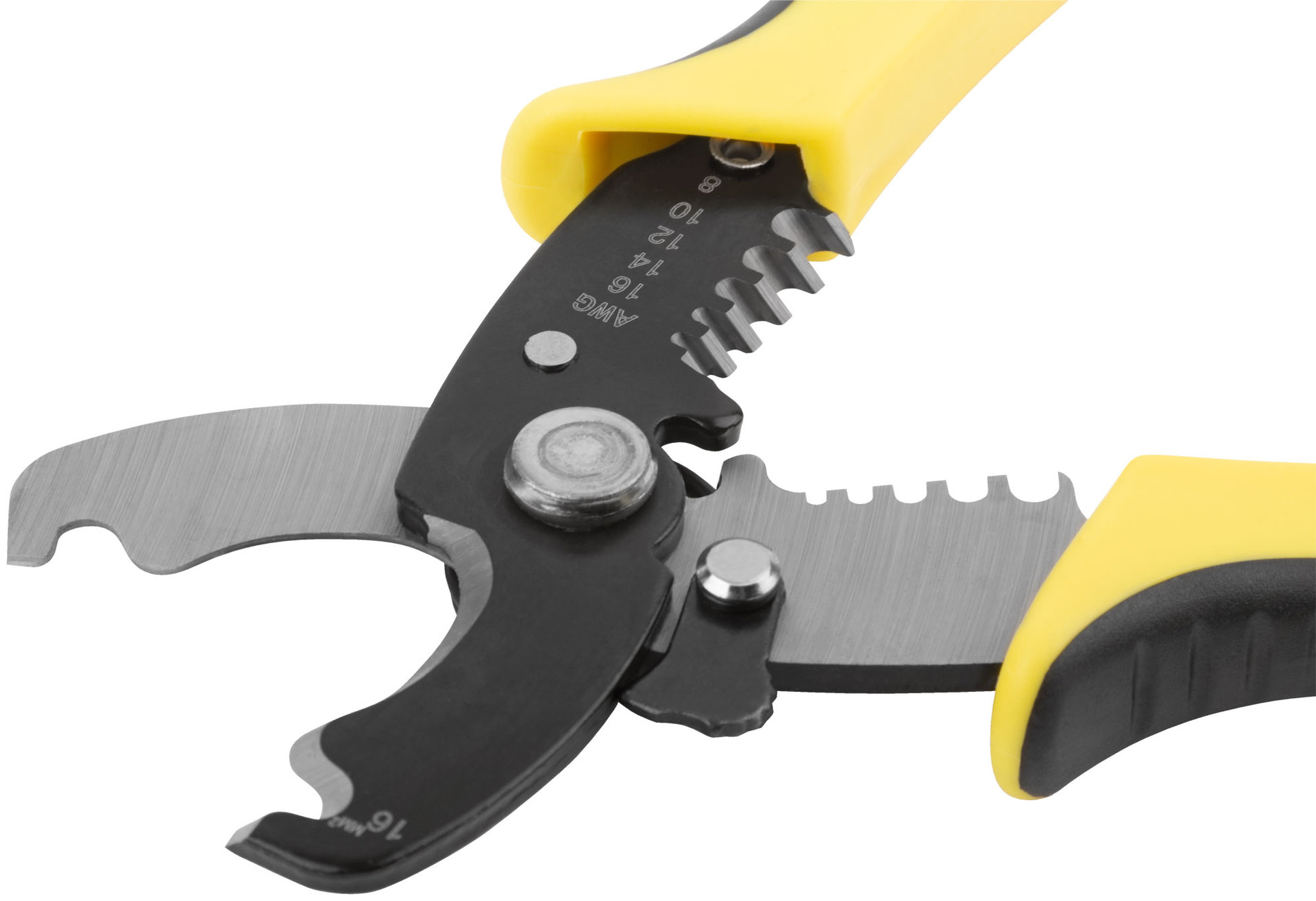 Кабелерез со съемником изоляции 1,3-4,6 мм, 180 мм (60051)