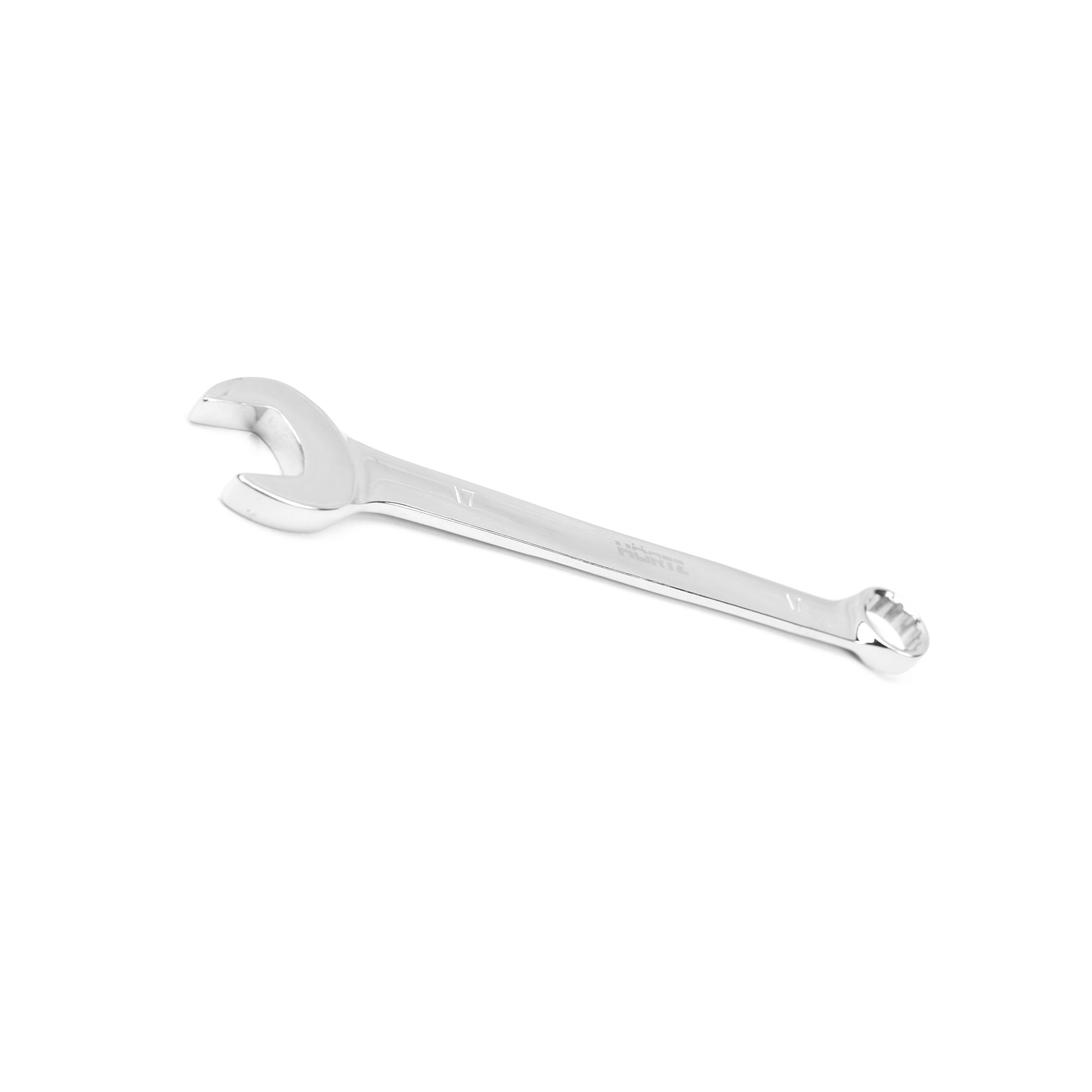 Ключ гаечный комбинированный удлиненный 17х17 мм хромирование HORTZ