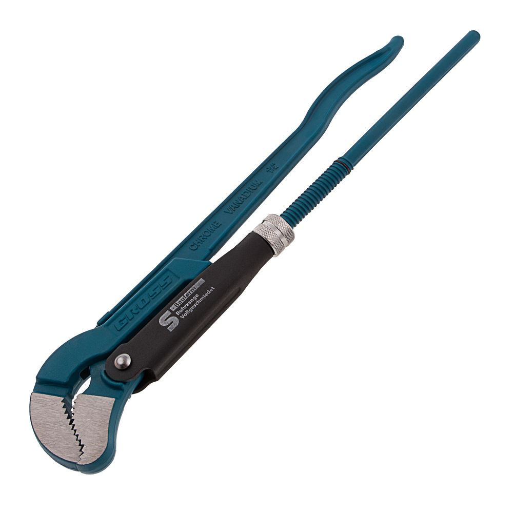 Ключ трубный рычажный 1.5, №2, цельнокованый, CrV, тип S Gross