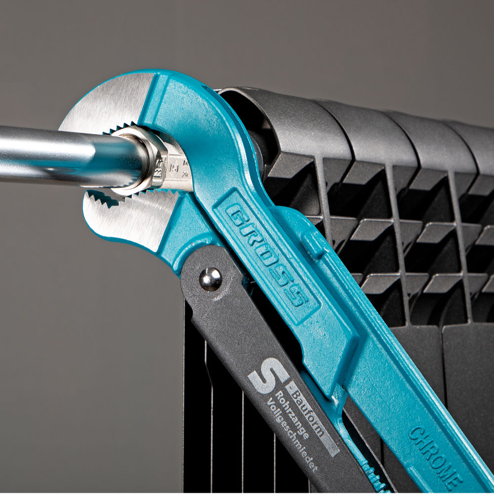 Ключ трубный рычажный 2, №3, цельнокованый, CrV, тип S Gross