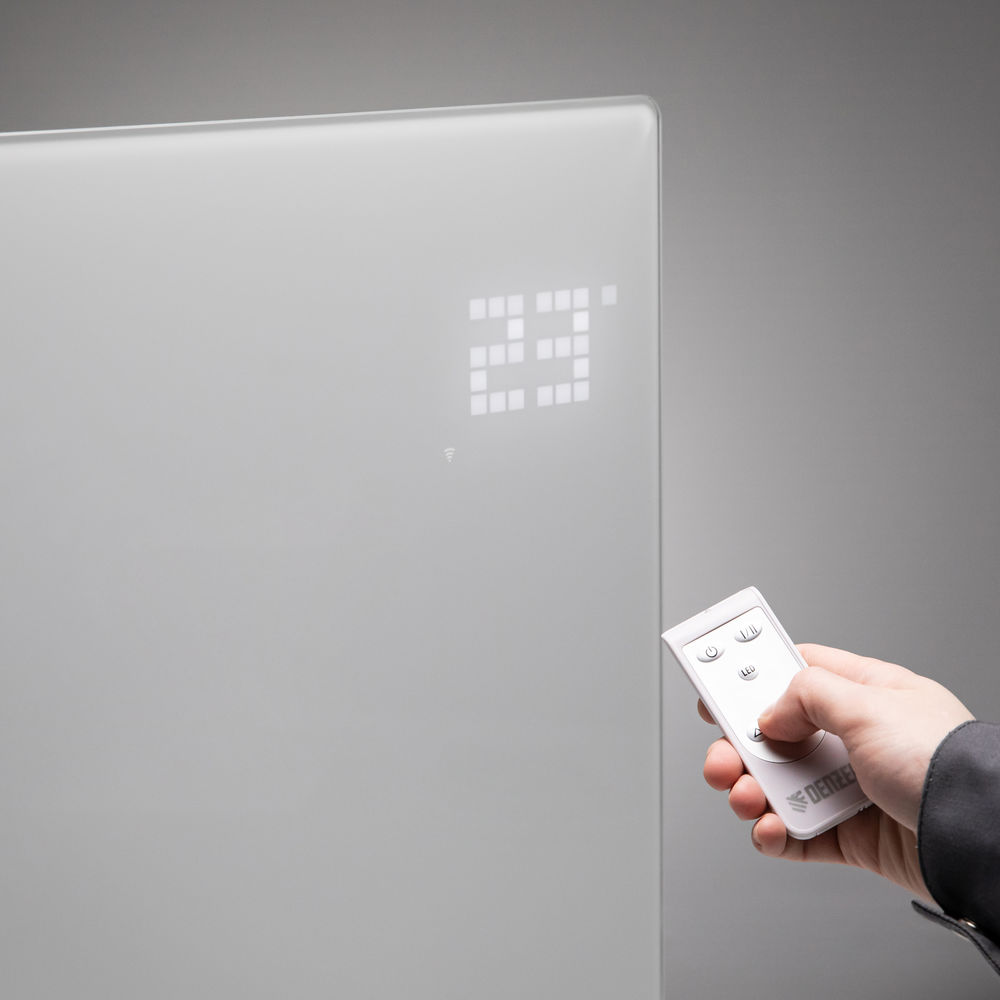 Конвектор электрический OptiPrime-1000, Wi-Fi, тачс, цифровой термостат, 1000 Вт Denzel (98121)