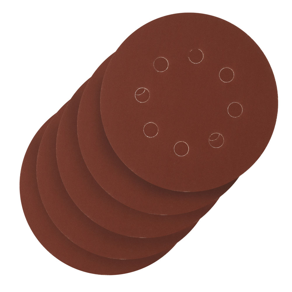 Круг абразивный на ворсовой подложке под липучку, перфорированный, P 600, 125 мм, 5 шт Сибртех (738167)