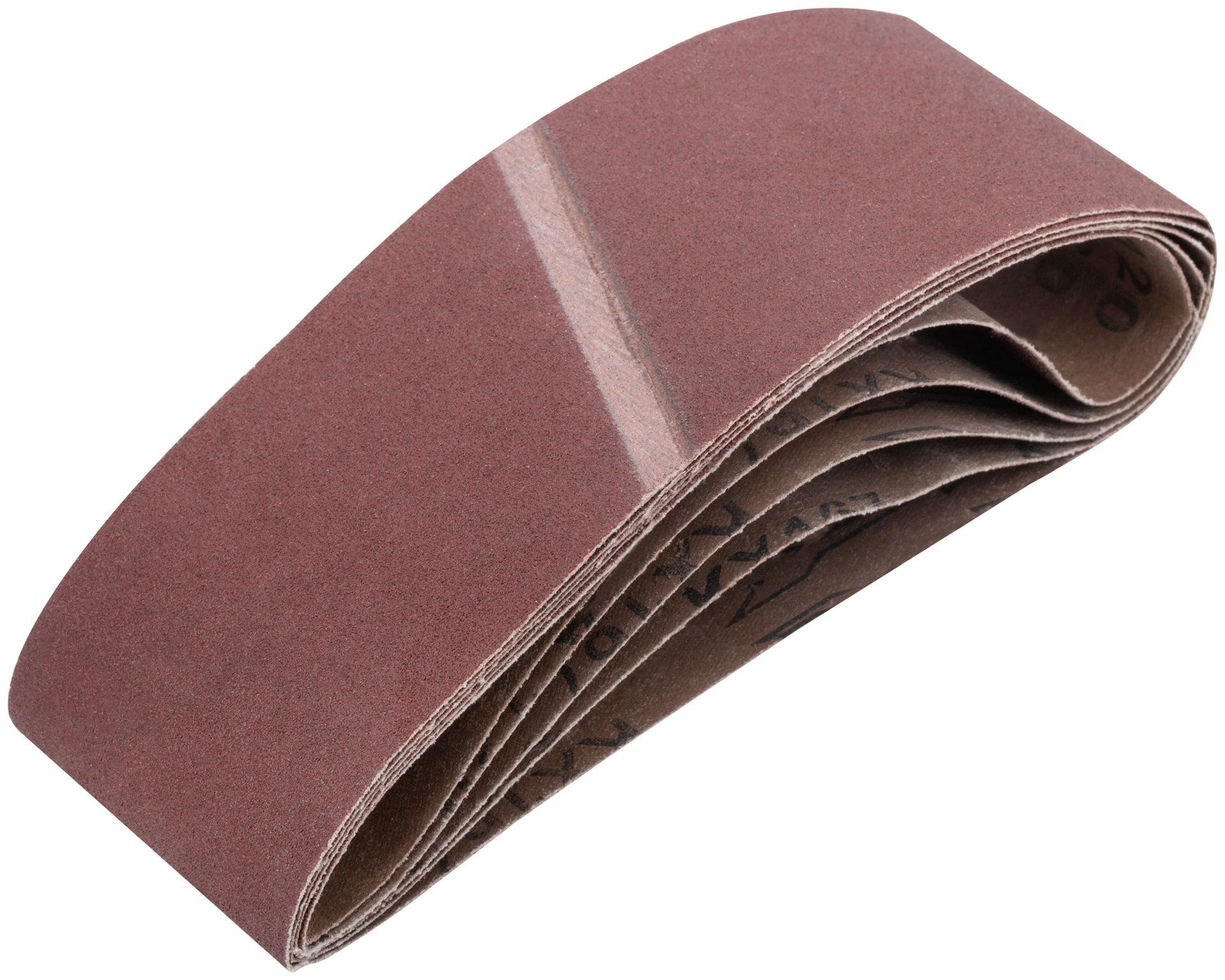 Ленты шлифовальные бесконечные, водостойкие, на тканевой основе, 5 шт., 75х457 мм Р 120 (39686)