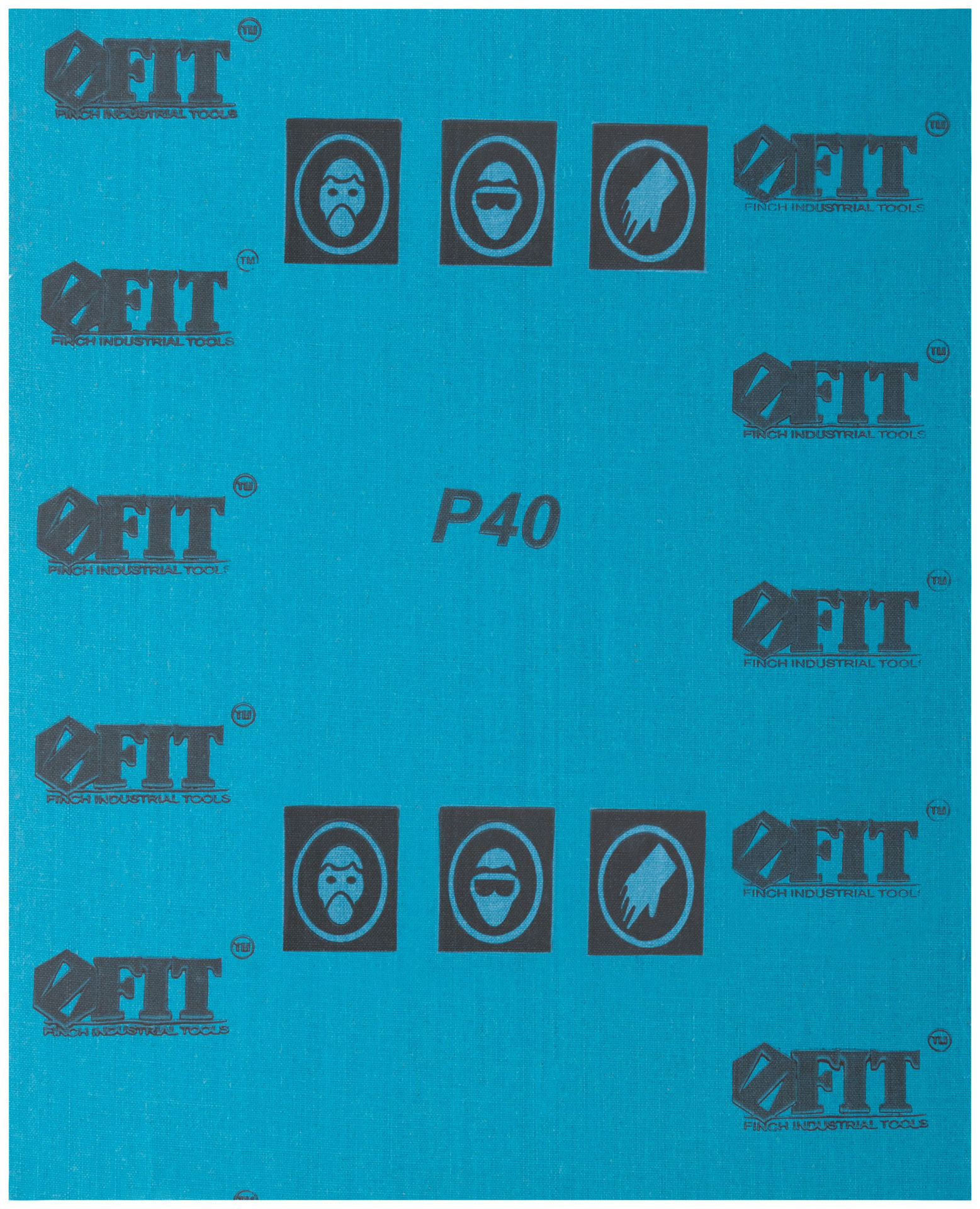 Листы шлифовальные водостойкие на тканевой основе, алюминий-оксидные, Профи 230х280 мм, 10 шт. Р 40 (38192)