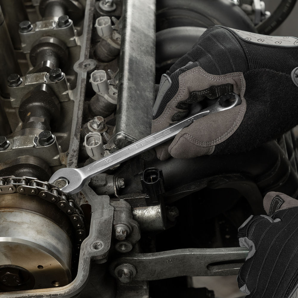 Набор инструментов, 1/2, Cr-V, S2, усиленный кейс, 58 предметов Stels