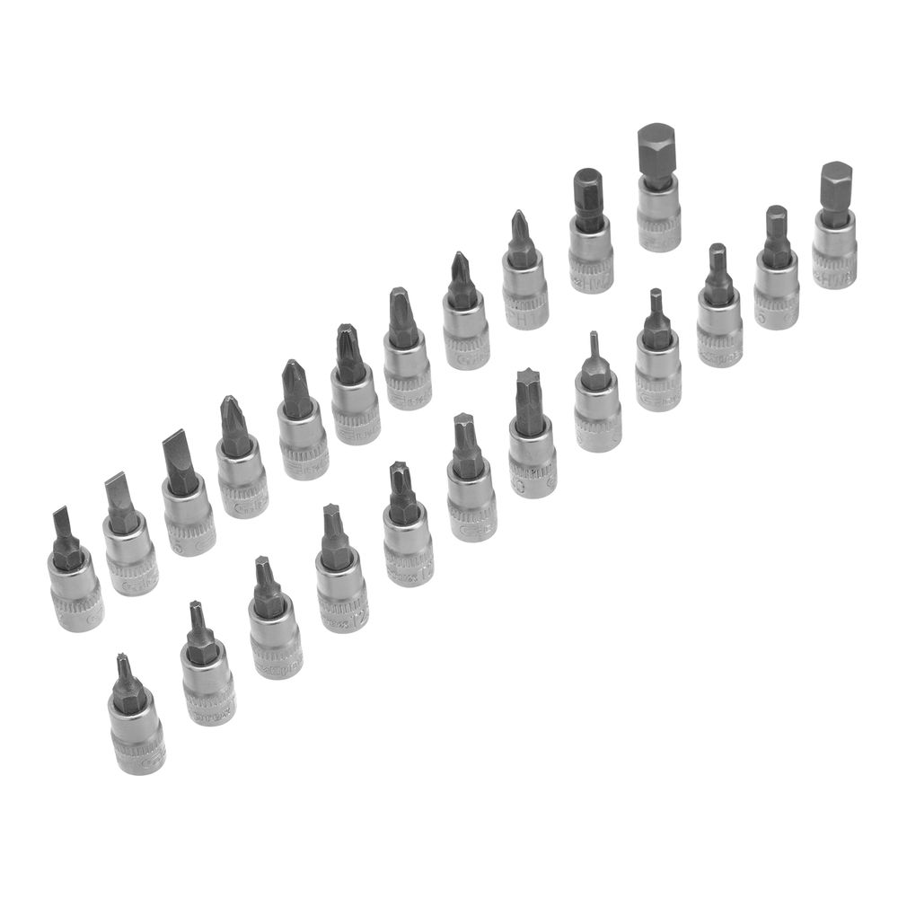 Набор инструментов, 1/4, пластиковый кейс 56 предметов Сибртех