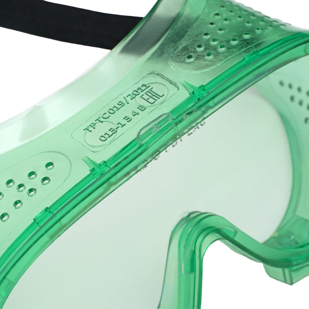 Очки закрытые Эргономичные с прямой вентиляцией, поликарбонат Сибртех (89163)