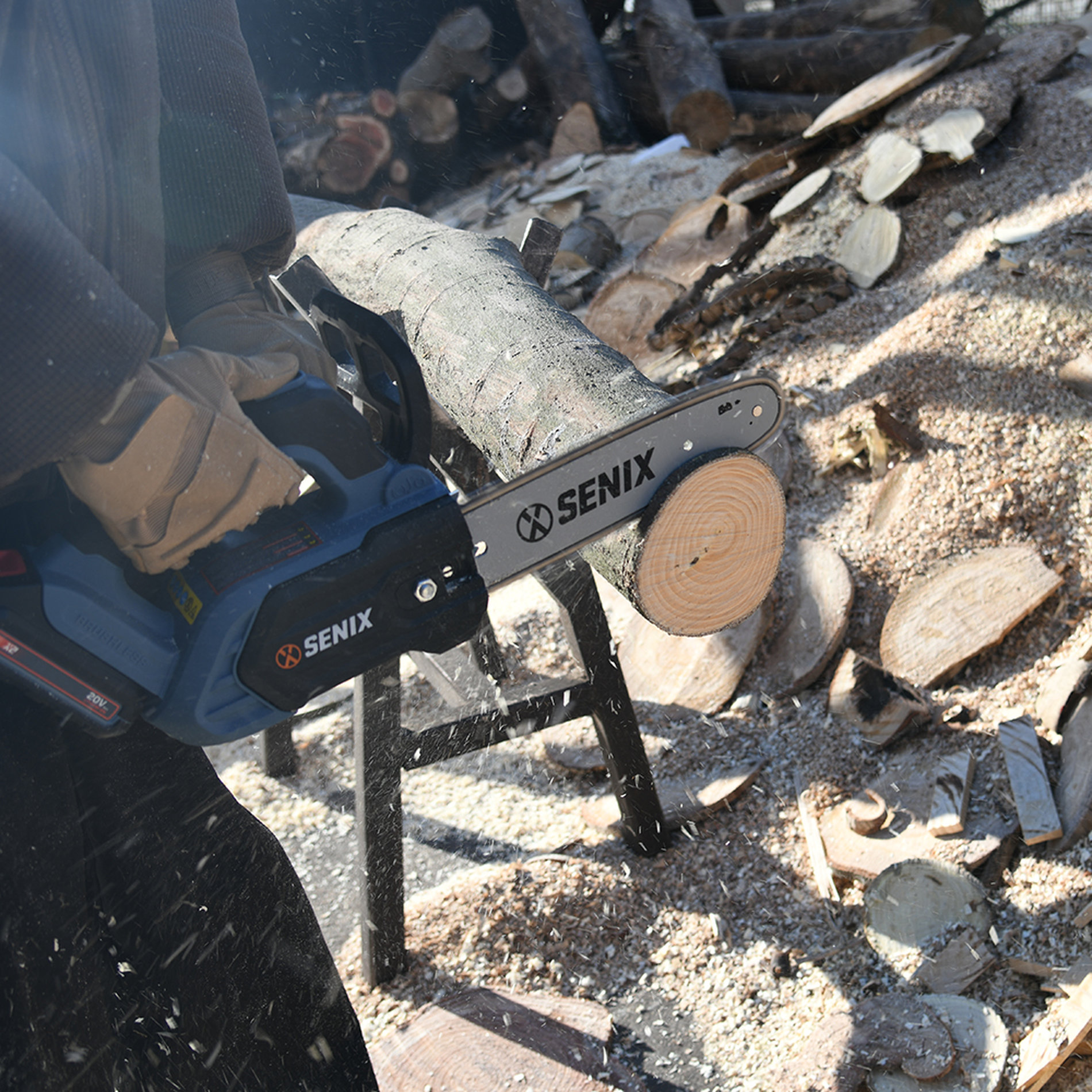 Пила цепная аккумуляторная, серия X2, 20В, 25,5 см (10)