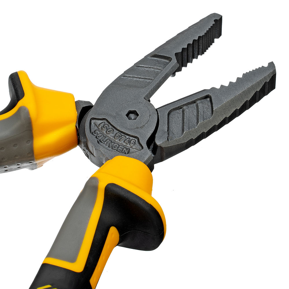 Плоскогубцы комбинированные 165 мм, трехкомпонентные рукоятки Denzel (17080)