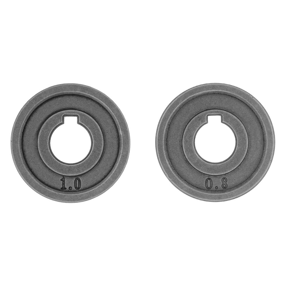 Подающий ролик, V профиль под стальную проволоку 0,8-1мм, 2 шт Denzel (93650)