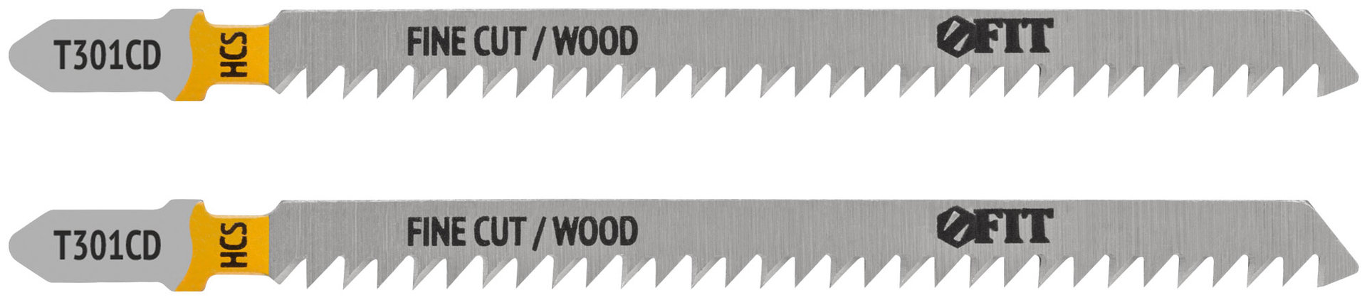 Полотна по дереву, HCS, шлифованные под свободным углом зубья, 116/91/3 мм (T301CD), 2 шт. (40898)