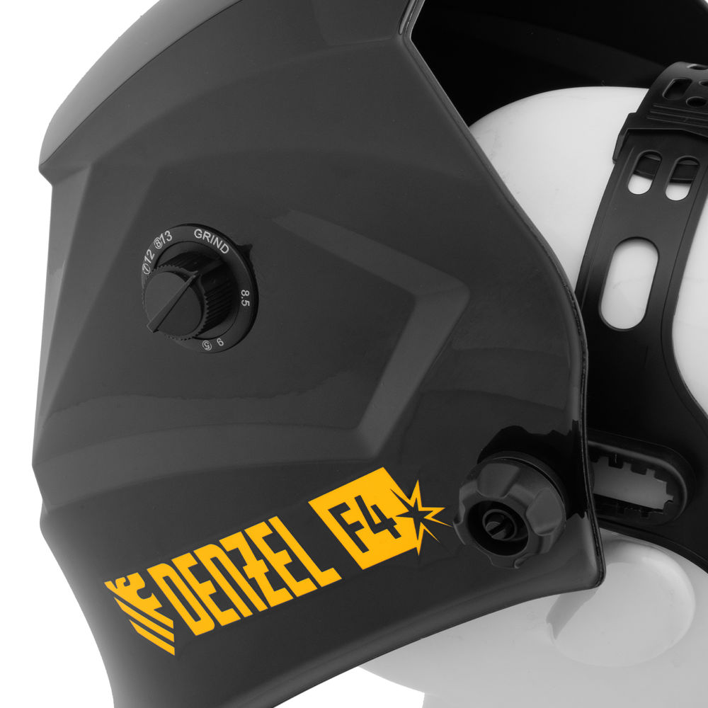 Щиток защитный лицевой (маска сварщика) F4, см. окно 90х35, DIN4/9-13// Denzel (89715)