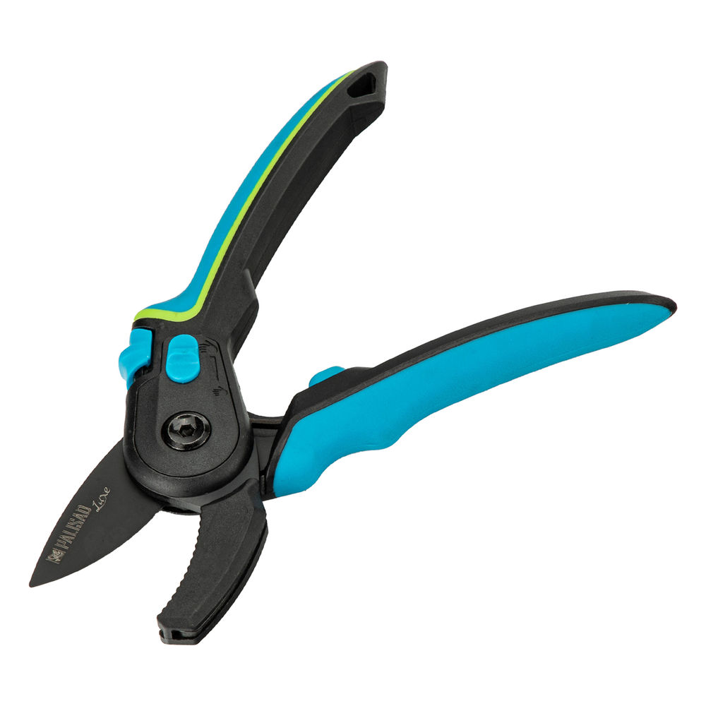 Секатор с наковальней, 220 мм, регулировка захвата, трехкомпонентные рукоятки, LUXE Palisad (6048057)