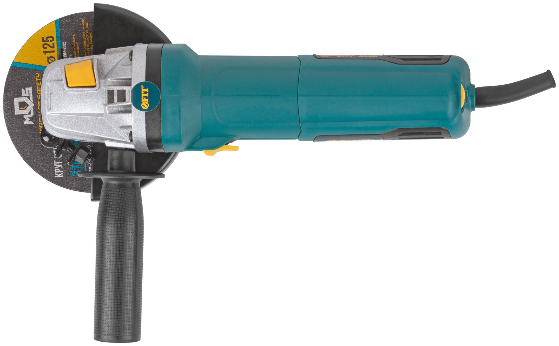 Шлифмашина угловая 810 Вт; 5000-12000 об/мин; БсК 125 мм; 2,2 кг; мал.; регулир.оборотов ; коробка (80310)