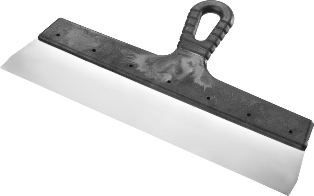 Нержавеющий фасадный шпатель 350 мм пластиковая ручка СИБИН 10079-350_z01