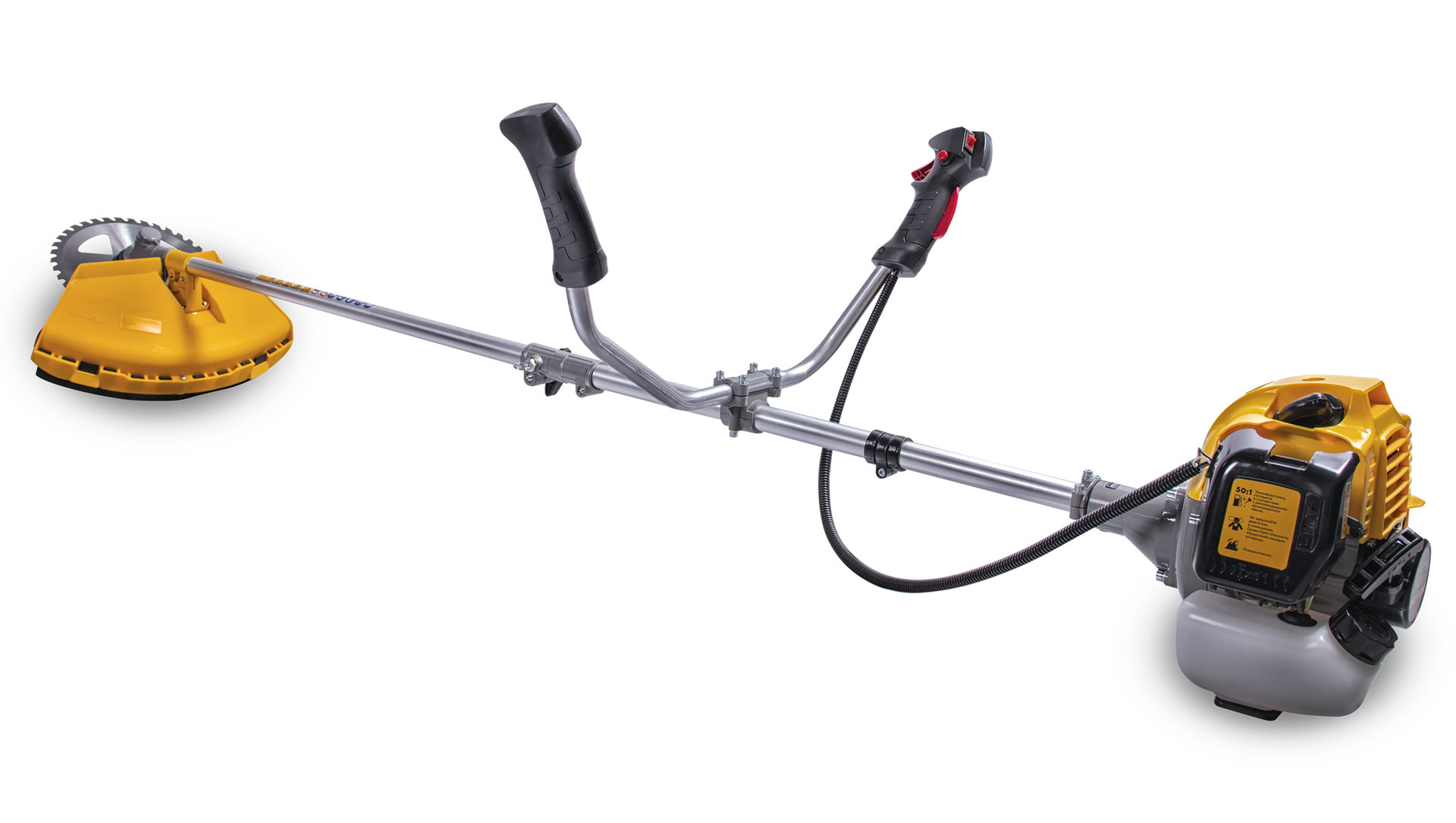 Триммер CHAMPION Т523-2 разъемн.прям. 1,4кВт 51,7см? 7,4кг HT21+40/255/25,4 U-ручка легк.старт