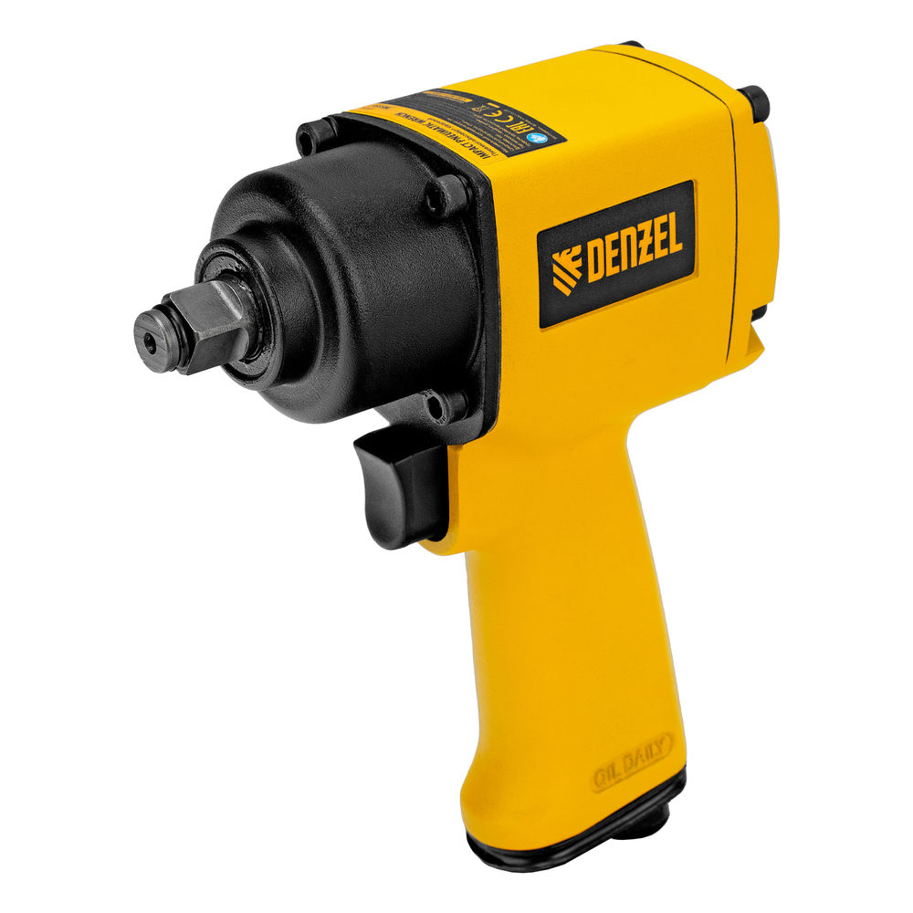 Ударный пневмогайковерт IWS550 Compact, 1/2, 8500 об/мин, 710 Нм Denzel (57470)