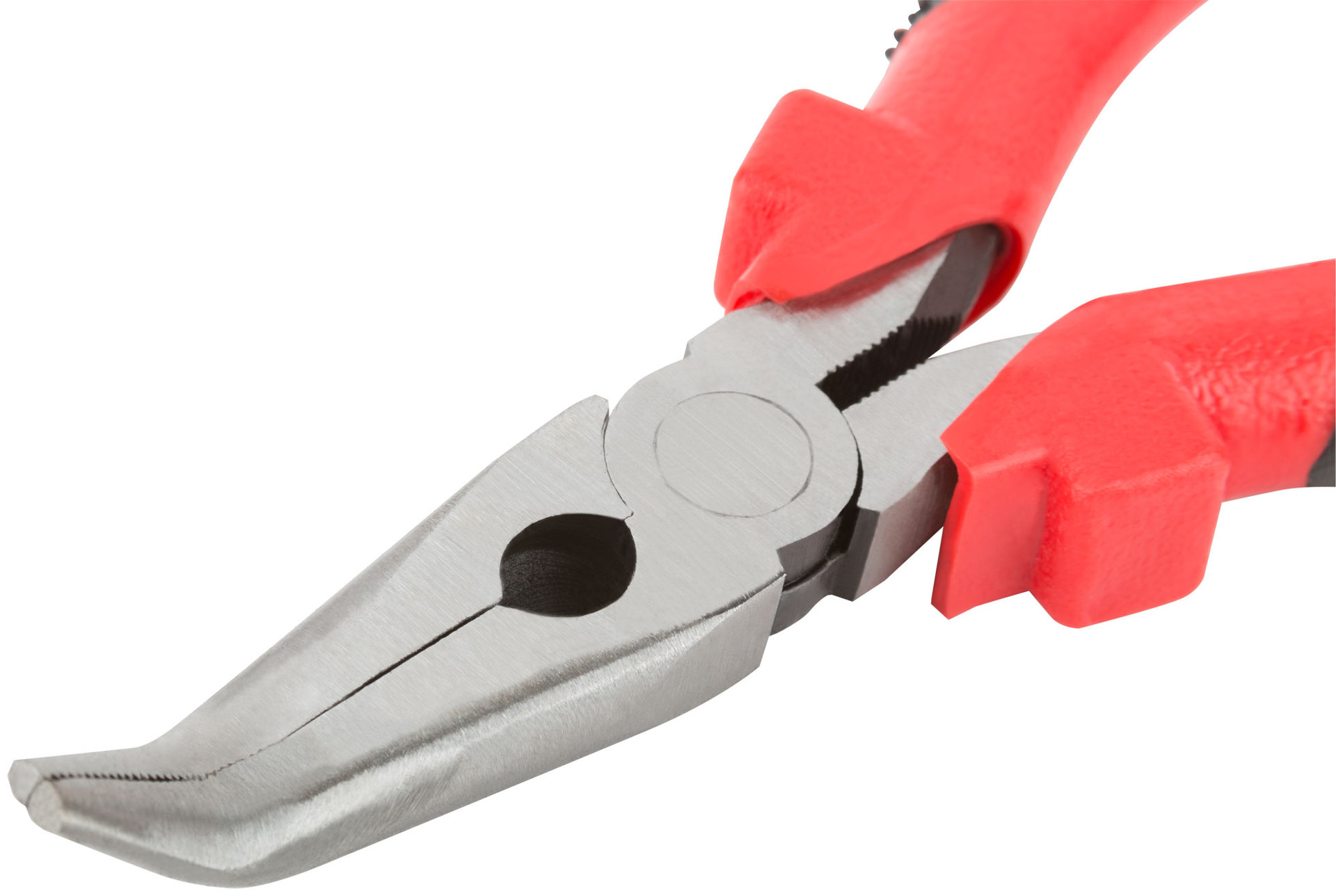 Утконосы Стандарт, красно-черные пластиковые ручки, полированная сталь 165 мм