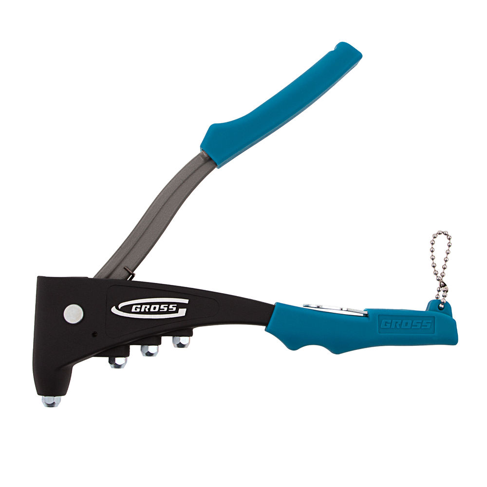 Заклепочник литой, усиленный, заклепки 2.4-4.8 мм Gross (40403)