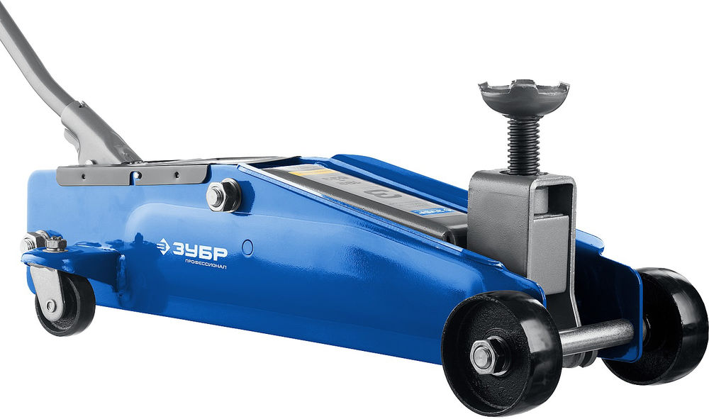 Подкатной домкрат с высоким подъемом 3 т 192 - 533 мм Профессионал ЗУБР Т-77 43055-3