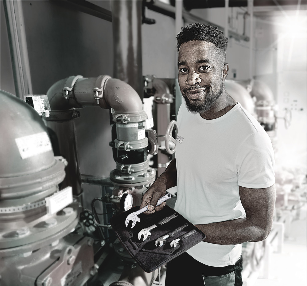 Набор ключей гаечных рожковых 4 пр. с самонастройкой в чехле XS 7-10 мм S 10-13 мм M 13-16 мм L 16-19 мм Joker серия 6004 4 Set 1 Wera WE-020110