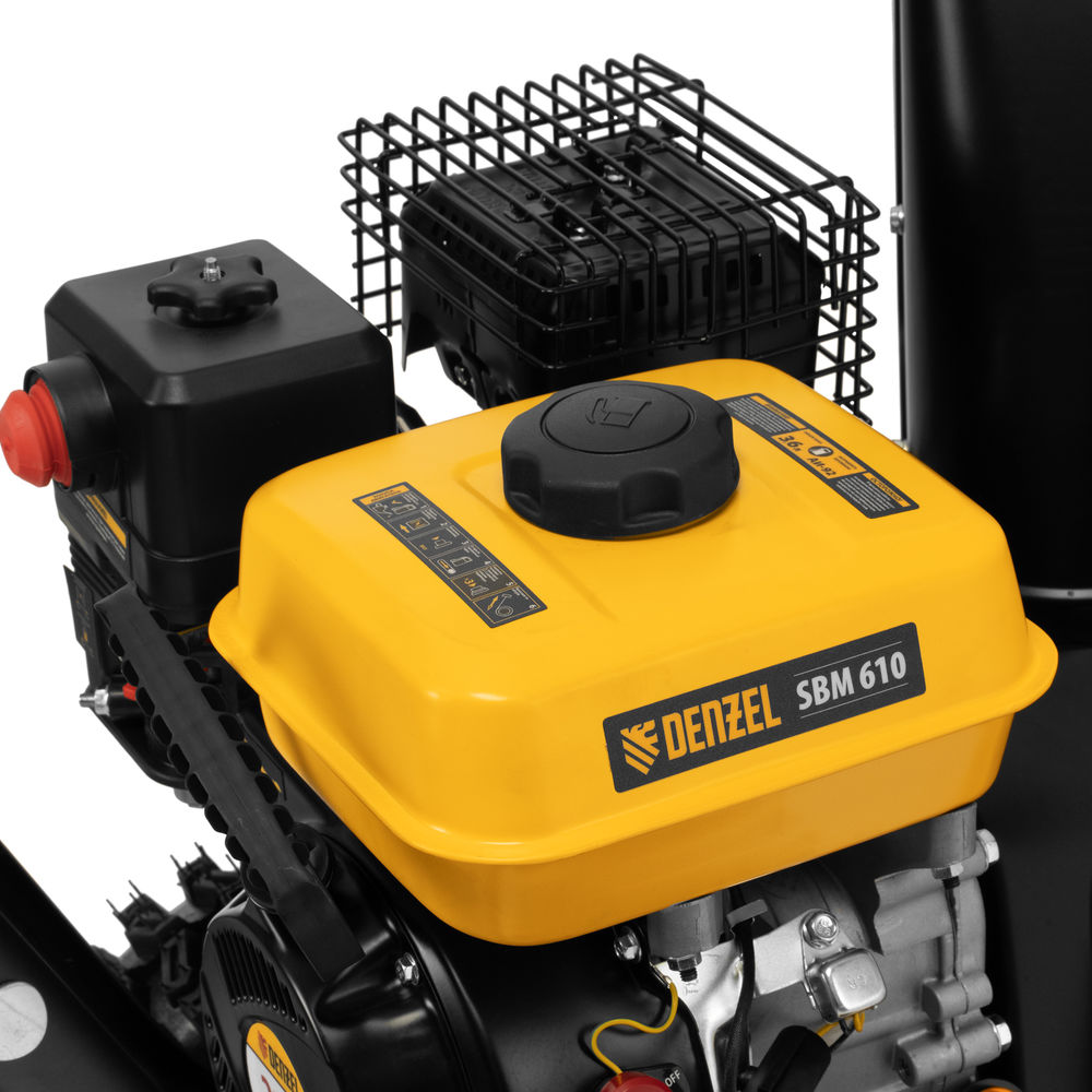 Бензиновая снегоуборочная машина SBM 610, 212 cc, ручной старт, фара Denzel (97653)