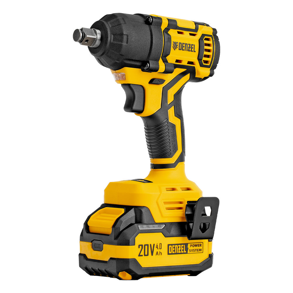Гайковерт ударный аккумуляторный бесщет. CIWH-BL-20-500, Li-Ion, 20 В// Denzel (26524)
