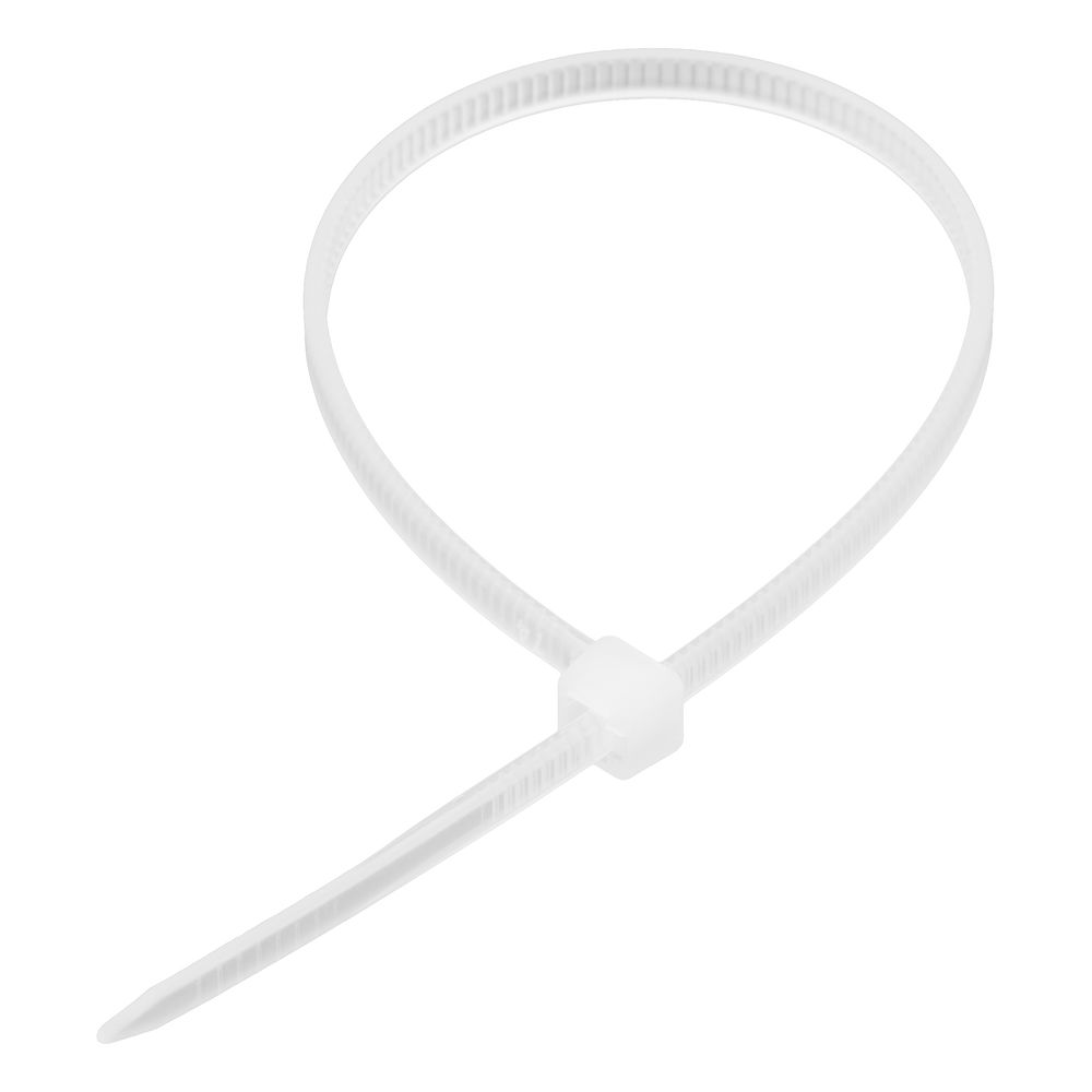 Хомуты, 180 x 3.6 мм, пластиковые, белые, 100 шт Сибртех (45525)