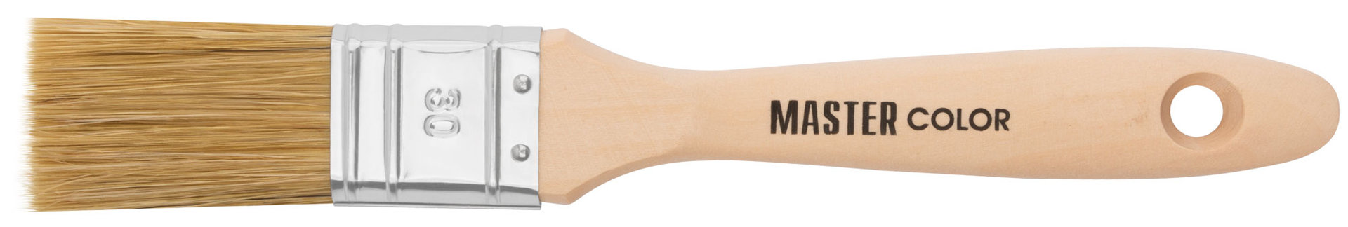 Кисть флейцевая, толщ. 14,4 мм, 50% ПБT/50% светлая натур. щетина, нерж. обжим, ширина 30 мм (30-0041д)