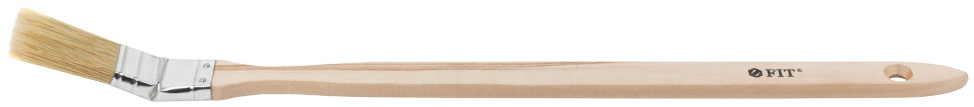 Кисть радиаторная, натуральная светлая щетина, деревянная ручка 1 (25 мм) (01213)