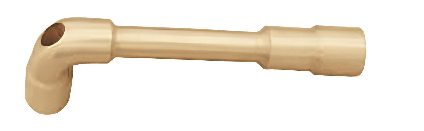 Ключ торцевой двухсторонний изогнутый искробезопасный сплав AlCu 122A-36, HORTZ